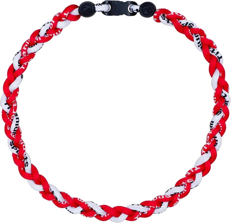SUPBOMM Baseball Rope Necklaces, League Team Colors Braided Necklace, Baseball Team Gifts - Image 1
